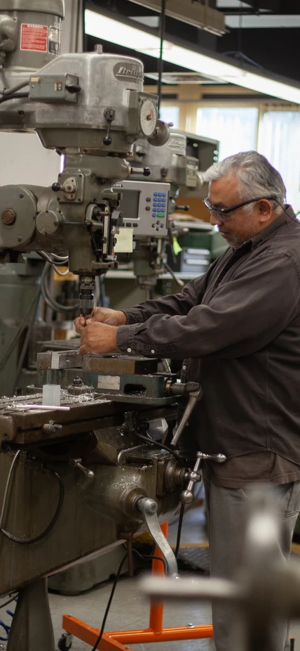 Victor Lugo in Machine Shop