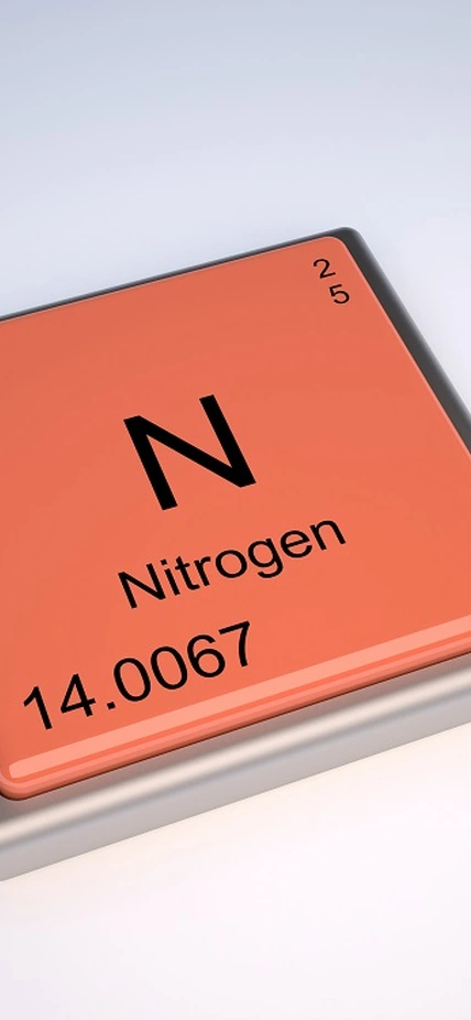 Nitrogen period table illustration purchased from Shutterstock
