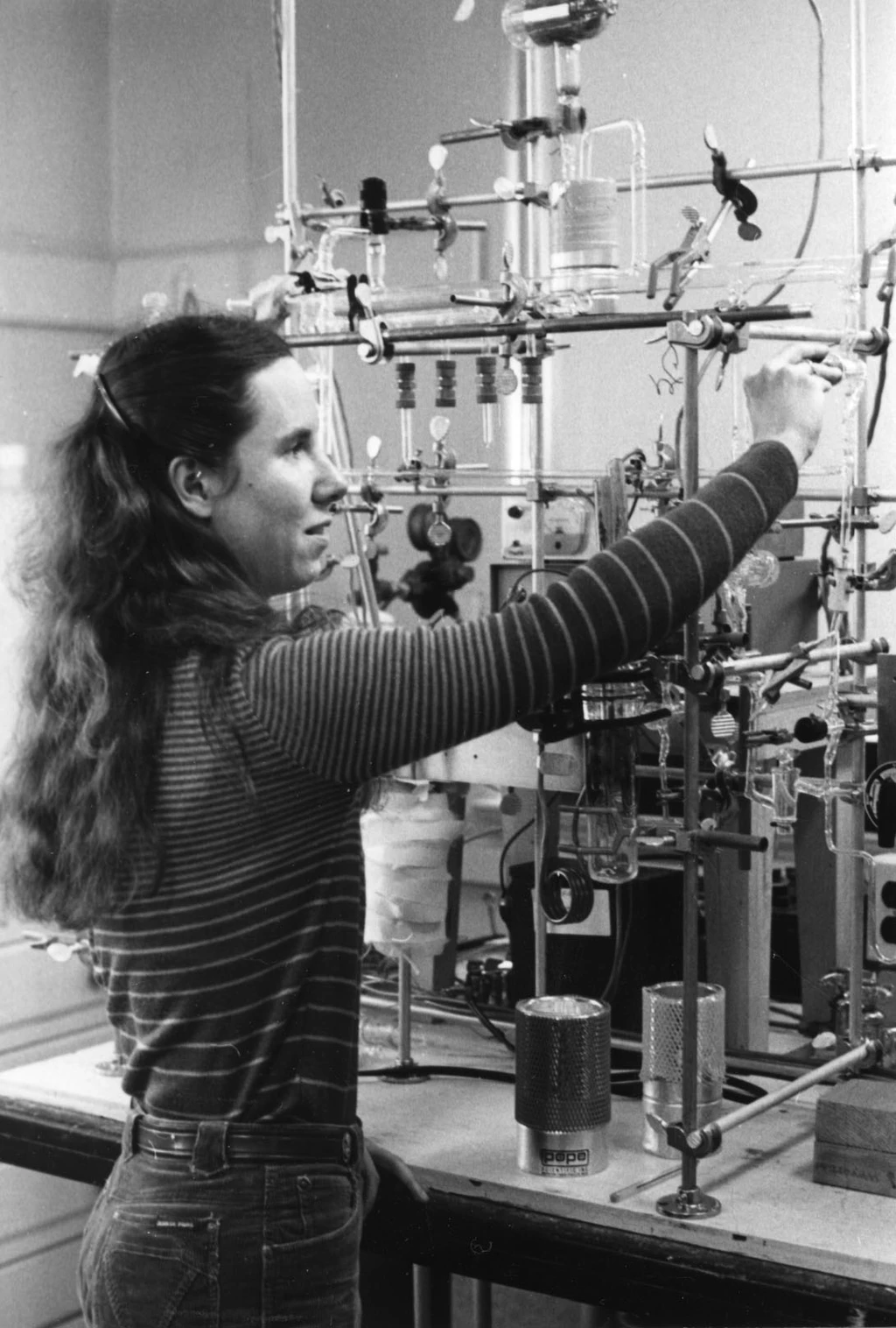 Marilyn Fogel shortly after joining the Geophysical Laboratory, which is now part of Carnegie's Earth and Planets Laboratory