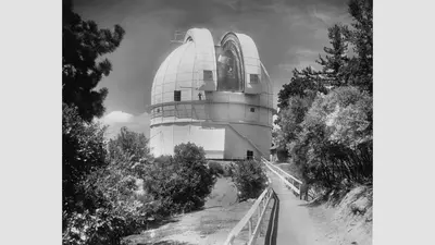 Observatory dome of the 100-inch Hooker telescope at Mount Wilson Observatory