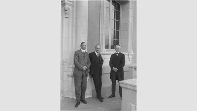 Arthur A. Noyes, George Ellery Hale, and Robert Millikan at the California Institute of Technology