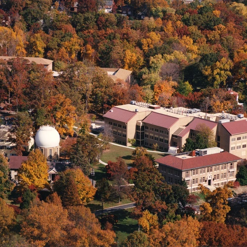 the Broad Branch Road campus from above