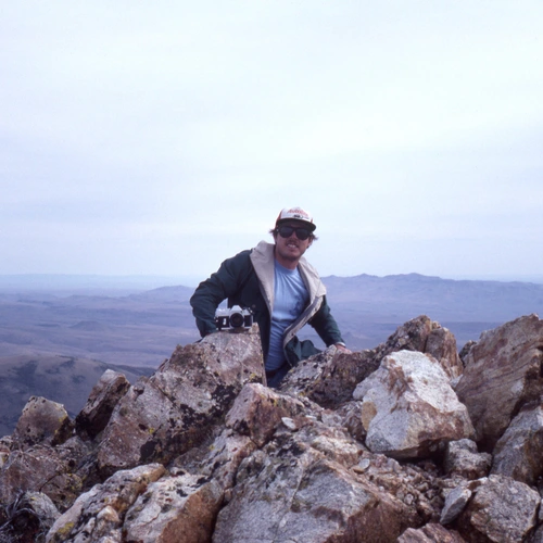 Richard Carlson on Granite Pk. Santa Rosas (CH82-15)