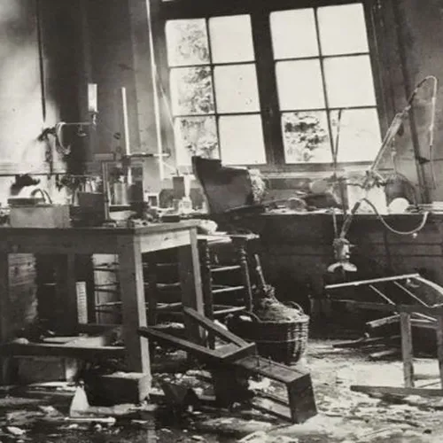 Lab Explosion Historic Photo