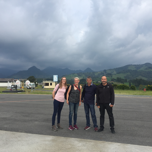 Lara Wagner, Christy Till, Gaspar Monsalve, and Agustin Cardona travel in February 2020 to Colombia to prepare for the MUSICA project.