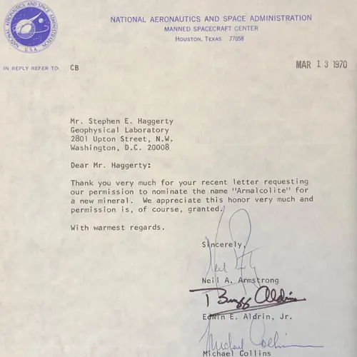 NASA Letter to Steve Haggerty